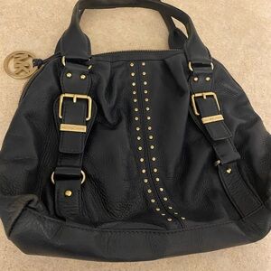 Michael Kors Navy Leather Tote Bag